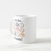 ドーナツ甘おもしろいい コーヒーマグカップ (正面左)