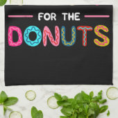 ドーナツ生地の甘さのためにここにいる キッチンタオル (折り畳み)