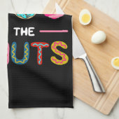 ドーナツ生地の甘さのためにここにいる キッチンタオル (四つ折り)