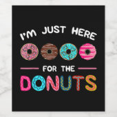 ドーナツ生地の甘さのためにここにいる ワインラベル (シングルラベル)