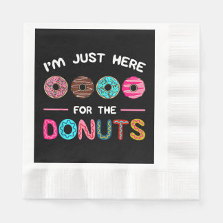 ドーナツ生地の甘さのためにここにいる 縁ありランチョンナプキン