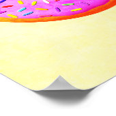 ドーナツ目及び振りかけるスケッチ ポスター (角)