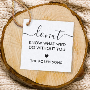 ドーナツ私たちが何をするかあなたのラベル、クラフト フェイバータグ