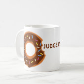 ドーナツ私においしいマグカップを判断して！ コーヒーマグカップ (正面左)