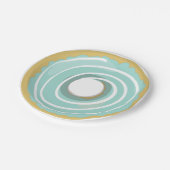 ドーナツ紙プレートピンクブルーグリーンドーナツパーティー ペーパープレート (アングル)