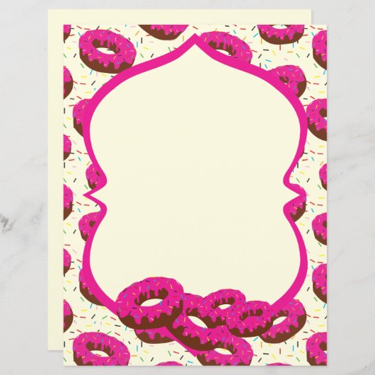 ドーナツ素線文房具紙 (正面/裏面)