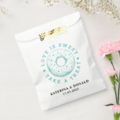 ドーナツ結婚式の引き出物バッグ フェイバーバッグ (封をした状態)