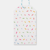 ドーナツ育てかわいい散水誕生日水色 ギフトタグ (裏面)