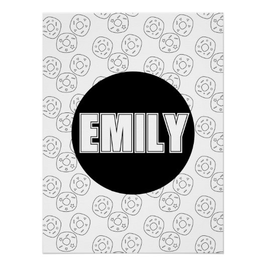 ドーナツ色名 ポスター (正面)