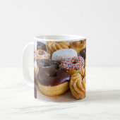 ドーナツ芸術のデザイン コーヒーマグカップ (正面左)