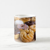 ドーナツ芸術のデザイン コーヒーマグカップ (中央)