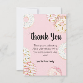 ドーナツ誕生日サンキューカード サンキューカード