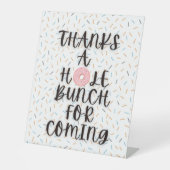 ドーナツ誕生日テーブル台座標識 台座サイン (正面)