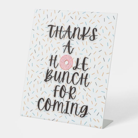 ドーナツ誕生日テーブル台座標識 台座サイン (正面)