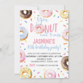 ドーナツ誕生日パーティーの招待状Any Age 招待状 (正面)