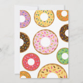 ドーナツ誕生日パーティーの招待 招待状 (裏面)