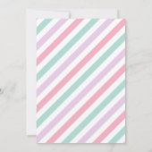 ドーナツ誕生日パーティードライブバイ誕生日パレード 招待状 (裏面)