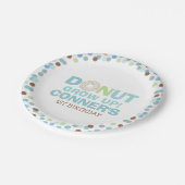 ドーナツ誕生日パーティー紙プレート7"ドーナツの成長 ペーパープレート (アングル)