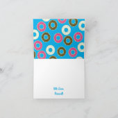 ドーナツ誕生日パーティー カード (内部)