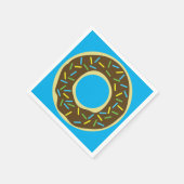 ドーナツ誕生日パーティー スタンダードカクテルナプキン (角)