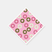ドーナツ誕生日パーティー スタンダードカクテルナプキン (角)