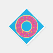 ドーナツ誕生日パーティー スタンダードカクテルナプキン (角)