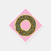 ドーナツ誕生日パーティー スタンダードカクテルナプキン (角)