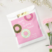 ドーナツ誕生日パーティー フェイバーバッグ (封をした状態)