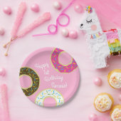ドーナツ誕生日パーティー ペーパープレート (パーティー)