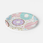 ドーナツ誕生日プレートドーナツパーティープレート ペーパープレート (アングル)