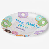 ドーナツ誕生日ボーイ紙プレート ペーパープレート (アングル)