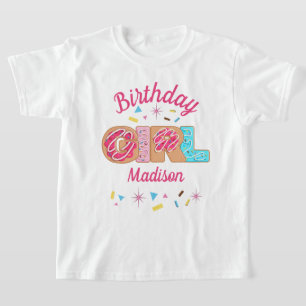ドーナツ誕生日幼児用Tシャツ Tシャツ