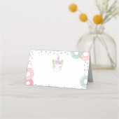 ドーナツ誕生日座席表ドーナツ表番号 プレイスカード (正面)