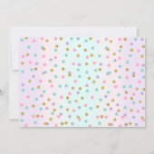 ドーナツ誕生日招待状ドーナツ成長パーティー 招待状 (裏面)