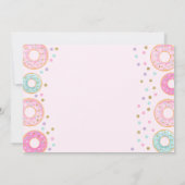 ドーナツ誕生日招待状ドーナツ成長パーティー 招待状 (裏面)