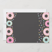 ドーナツ誕生日招待状ドーナツ成長パーティー 招待状 (裏面)