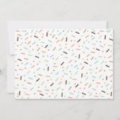 ドーナツ誕生日招待状ドーナツ成長パーティー 招待状 (裏面)