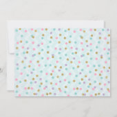 ドーナツ誕生日招待状ドーナツ成長パーティー 招待状 (裏面)