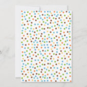 ドーナツ誕生日招待状ドーナツ成長パーティー 招待状 (裏面)