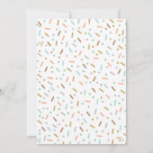 ドーナツ誕生日招待状ドーナツ成長パーティー 招待状 (裏面)