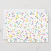 ドーナツ誕生日招待状ドーナツGrow Up写真 招待状 (裏面)