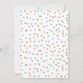 ドーナツ誕生日招待状 ドーナツ成長パーティー 招待状 (裏面)