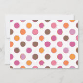 ドーナツ誕生日招待状 招待状 (裏面)