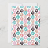 ドーナツ誕生日招待状 招待状 (裏面)