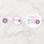 ドーナツ誕生日 パーソナライズされた コンフェッティ (正面)