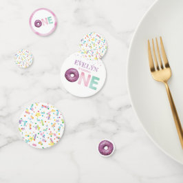 ドーナツ誕生日 パーソナライズされた コンフェッティ