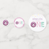 ドーナツ誕生日 パーソナライズされた コンフェッティ (正面)