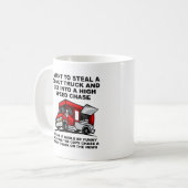 ドーナツ警察の追跡 面白いマグカップ コーヒーマグカップ (正面左)