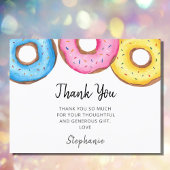 ドーナツ赤ちゃんシャワーありがとう ポストカード