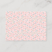 ドーナツ赤ちゃんシャワーおむつラッフルエンクロージャカード エンクロージャーカード (裏面)